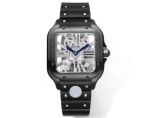  THB Factory Santos Hollow Tape Series Black steel case diameter 39.8mm watch